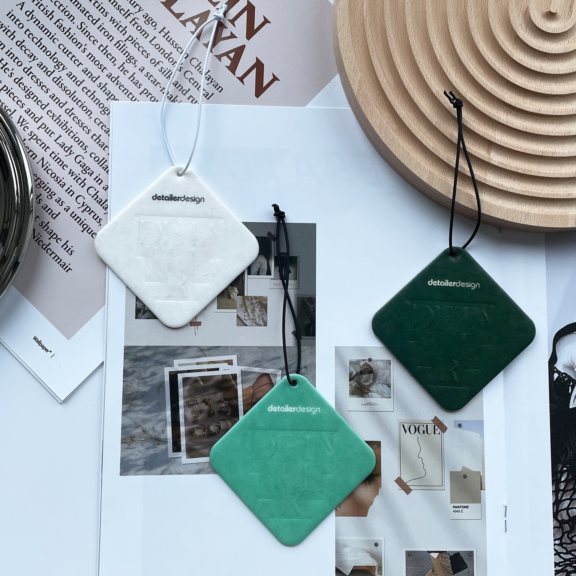 Car Hanging Air Freshener For Car and Home Fragrance Car Air Freshener Cotton Paper Tablets Customized Shape and Scents