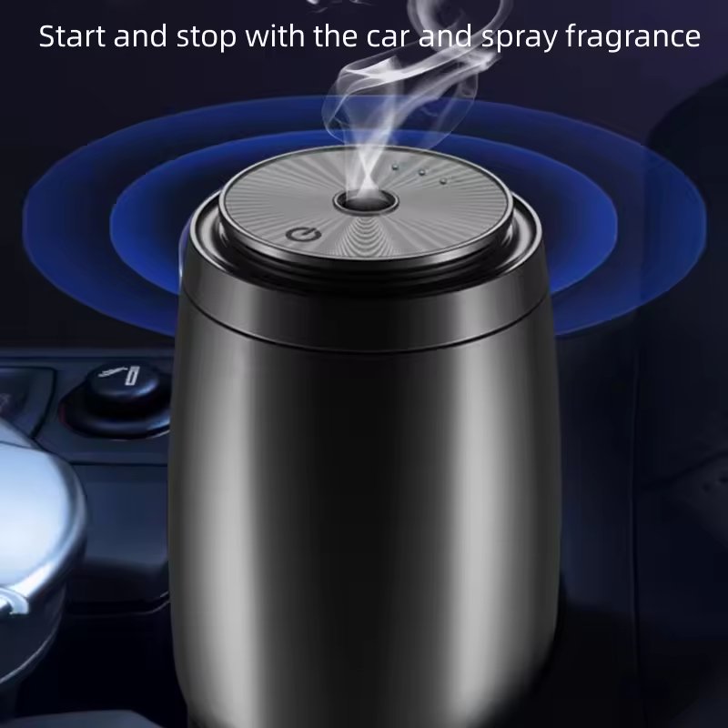 Automatic Spray Air Refreshner Aluminum Car Perfume Bottle Ultrasonic Fragrance Oil Humidifier Scent Diffuser For Car And Home
