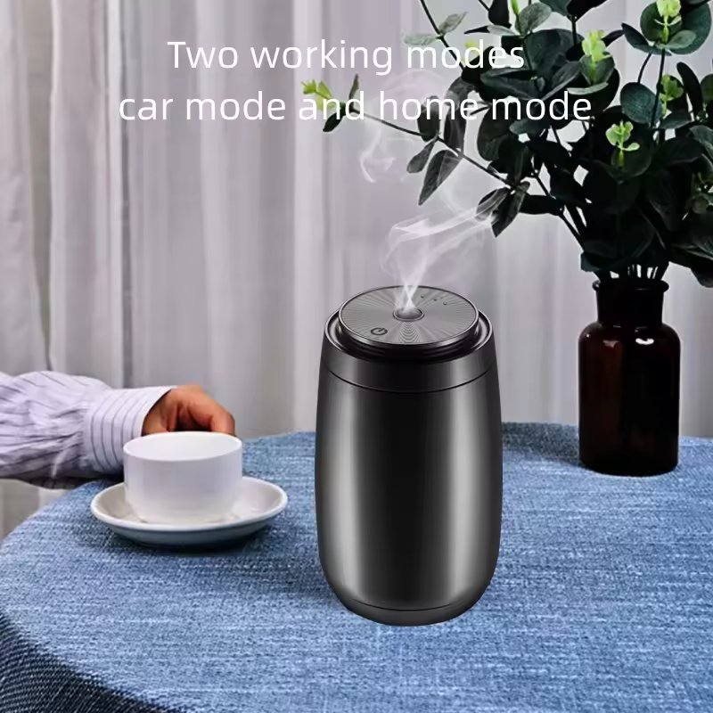 Automatic Spray Air Refreshner Aluminum Car Perfume Bottle Ultrasonic Fragrance Oil Humidifier Scent Diffuser For Car And Home