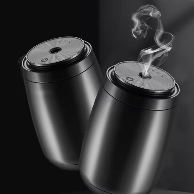 Automatic Spray Air Refreshner Aluminum Car Perfume Bottle Ultrasonic Fragrance Oil Humidifier Scent Diffuser For Car And Home