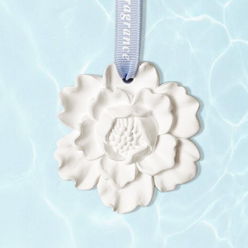 Factory Wholesale Air Freshener Hanging Decoration Pendant Scented Stone Ceramic Flower Aroma Plaster Fragrance Oil Diffuser