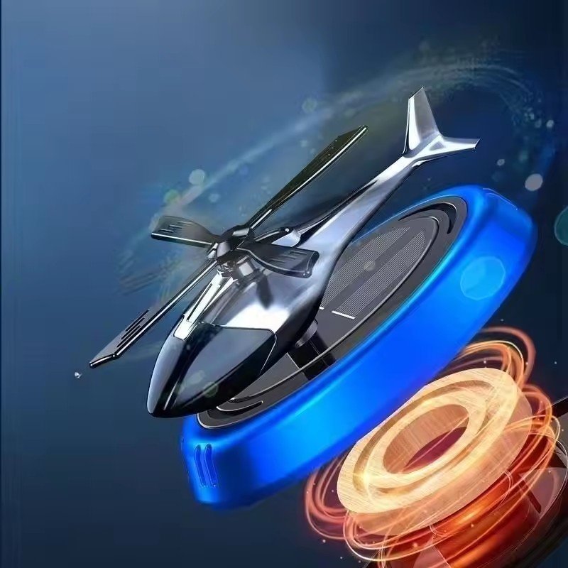 Car dashboard aircraft essential oil fragrance rotation interior air freshener solar diffuser for car