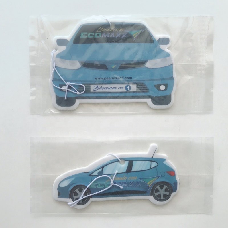 Professional supplier new car custom logo car shape air freshener aroma
