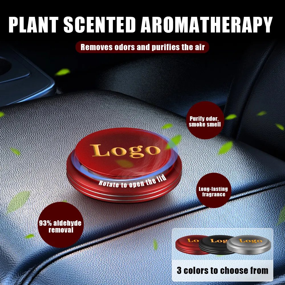 Custom logo Mini elegant Aluminum alloy UFO Perfume Diffuser Luxury Car Air Freshener car air freshener diffuser aromatherapy