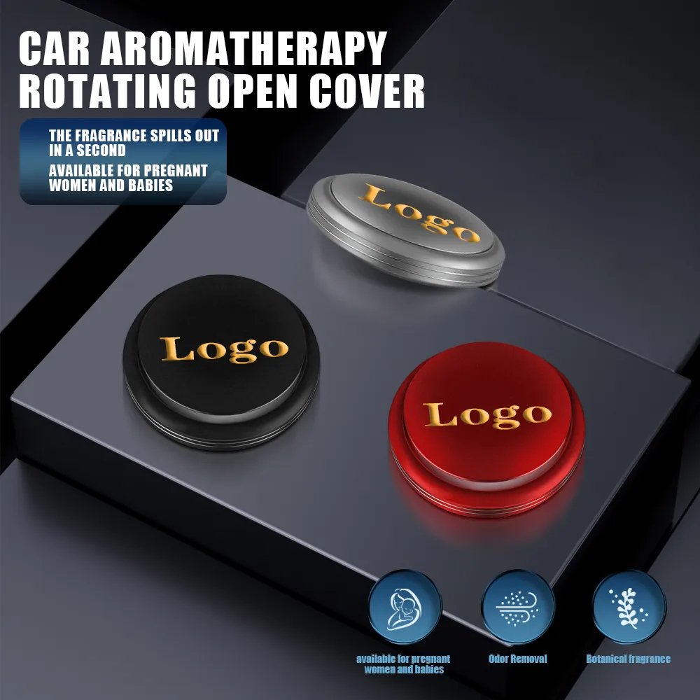 Custom logo Mini elegant Aluminum alloy UFO Perfume Diffuser Luxury Car Air Freshener car air freshener diffuser aromatherapy