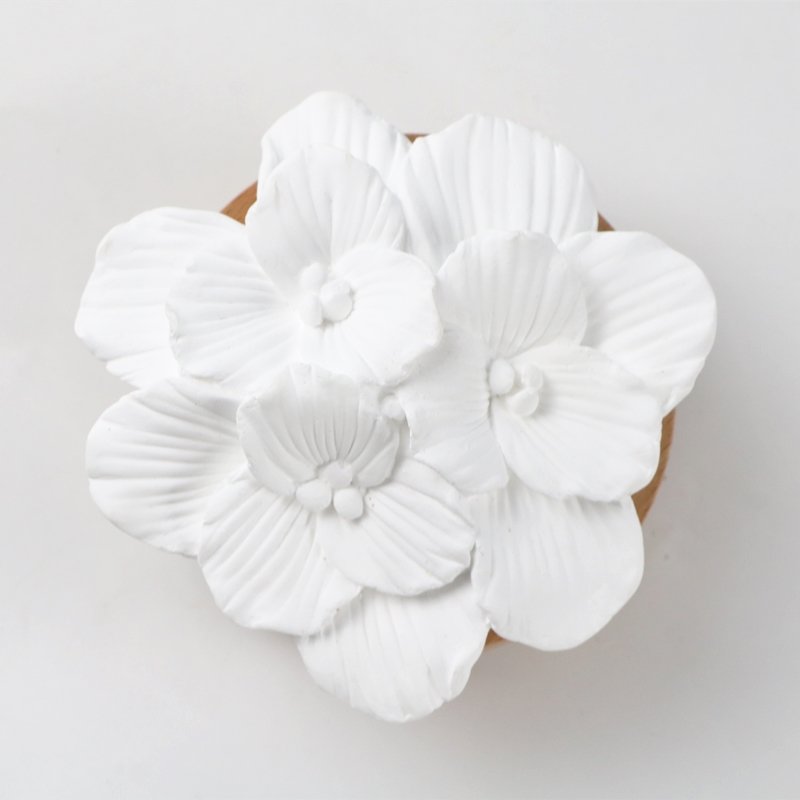 Decorative Aromatherapy Stone Home Air Freshener Scented Ceramic Flower Fragrance Porcelain Wooden Aroma Essential Oil Diffuser