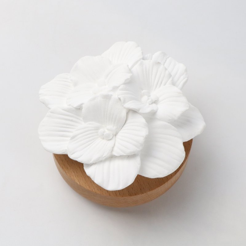 Decorative Aromatherapy Stone Home Air Freshener Scented Ceramic Flower Fragrance Porcelain Wooden Aroma Essential Oil Diffuser