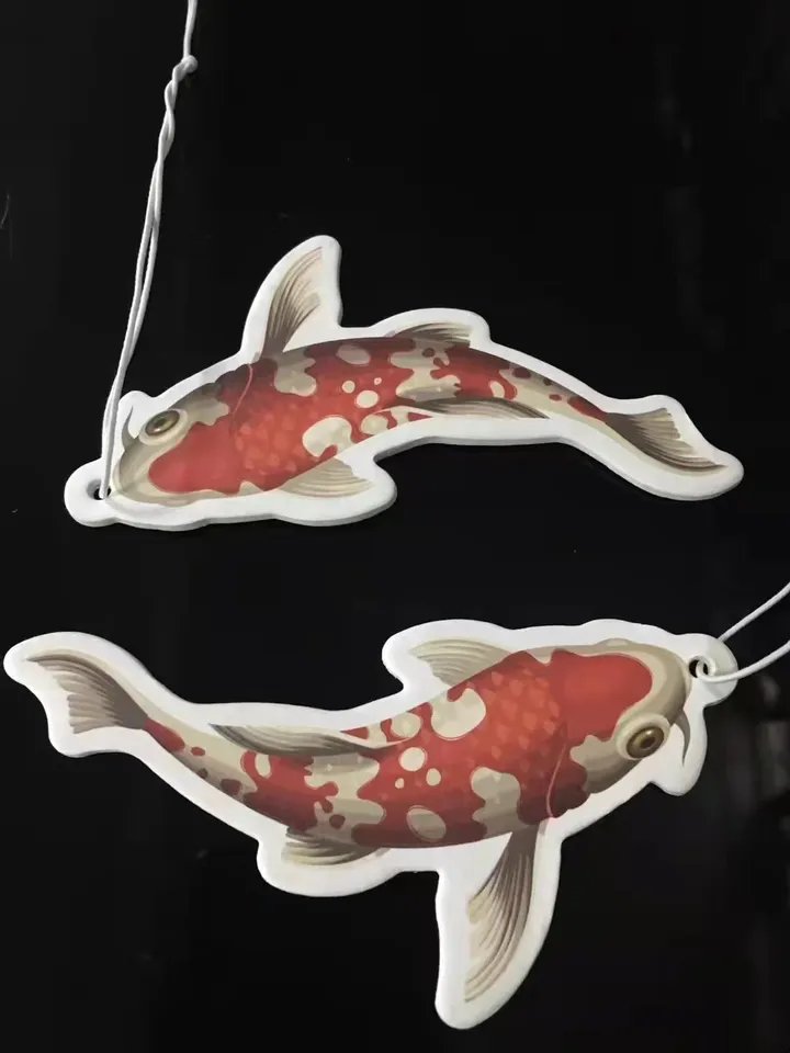 Wholesale Long lasting Hanging All Smell Anime Luxury Paper Scented Die Cut Custom Logo Car air Freshener in bulk