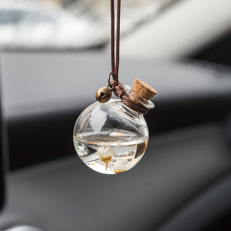 Car mirror hanging accessories mini wood car freshener hanging