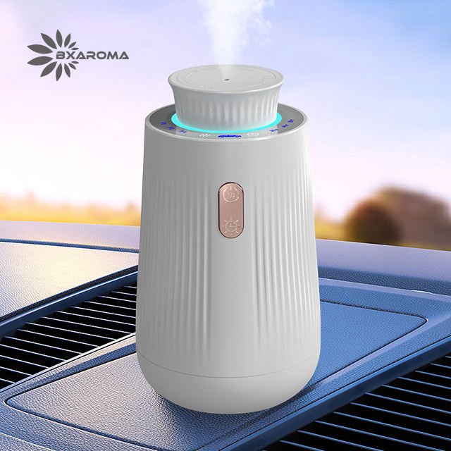New Car Diffuser 2024 USB Rechargeable Portable Fragrance Aroma Air Freshener Machine Essential Oil Car Diffuser