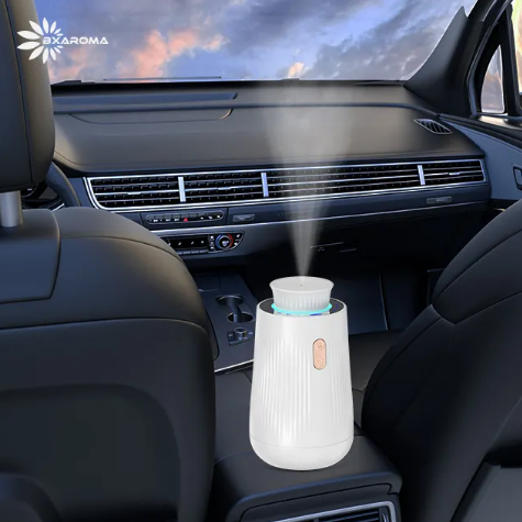 New Car Diffuser 2024 USB Rechargeable Portable Fragrance Aroma Air Freshener Machine Essential Oil Car Diffuser