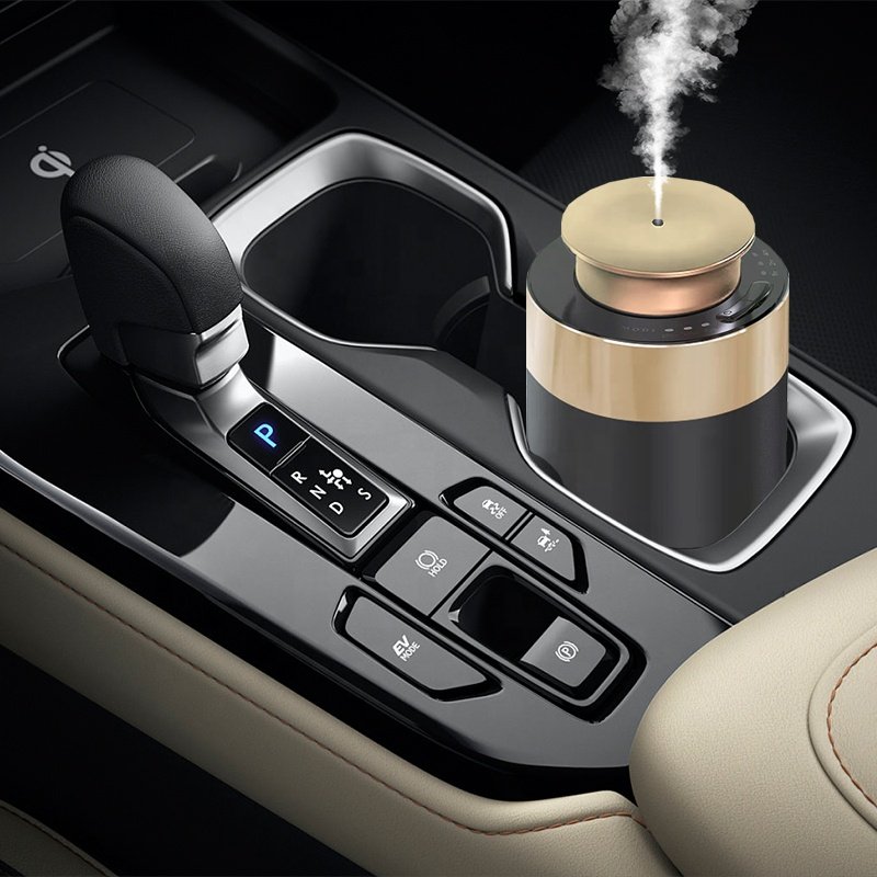 Nano Air Portable Metal Car Freshener Diffuser difusor de aroma carro essential oil nebulizer Car Aroma Diffuser