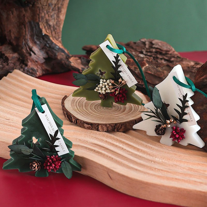 Christmas Tree Wax Tablets 3pcs Set Scents Bee wax Air freshener Long Lasting Solid Fragrance