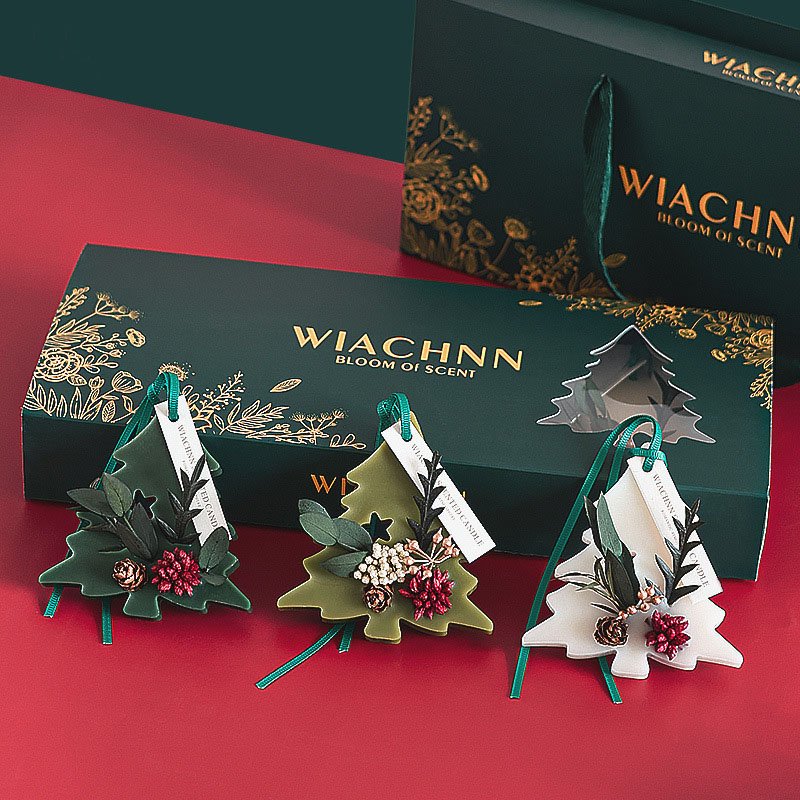 Christmas Tree Wax Tablets 3pcs Set Scents Bee wax Air freshener Long Lasting Solid Fragrance