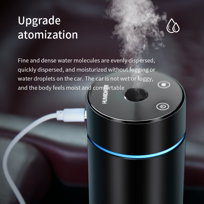 Portable Ambient Lighting Air Freshener Fragrance Perfume Electric Humidifier Essential Oil Fire Car Aroma Diffuser For Car