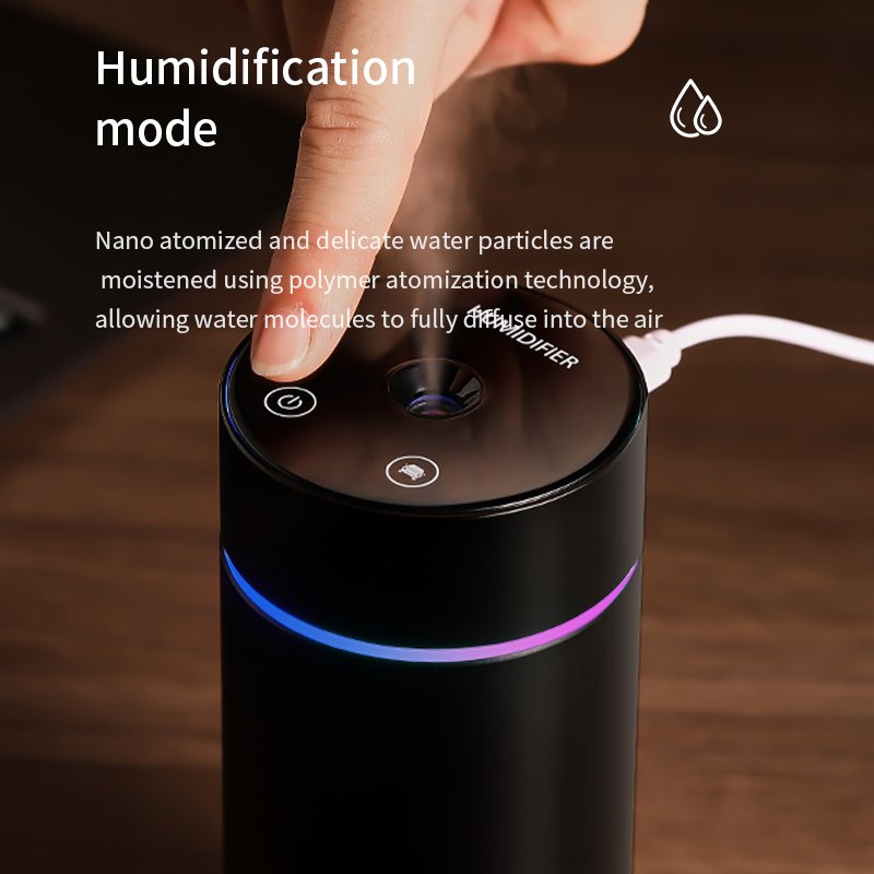 Portable Ambient Lighting Air Freshener Fragrance Perfume Electric Humidifier Essential Oil Fire Car Aroma Diffuser For Car