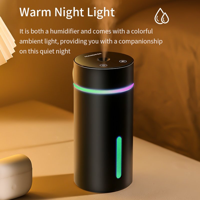 Portable Ambient Lighting Air Freshener Fragrance Perfume Electric Humidifier Essential Oil Fire Car Aroma Diffuser For Car