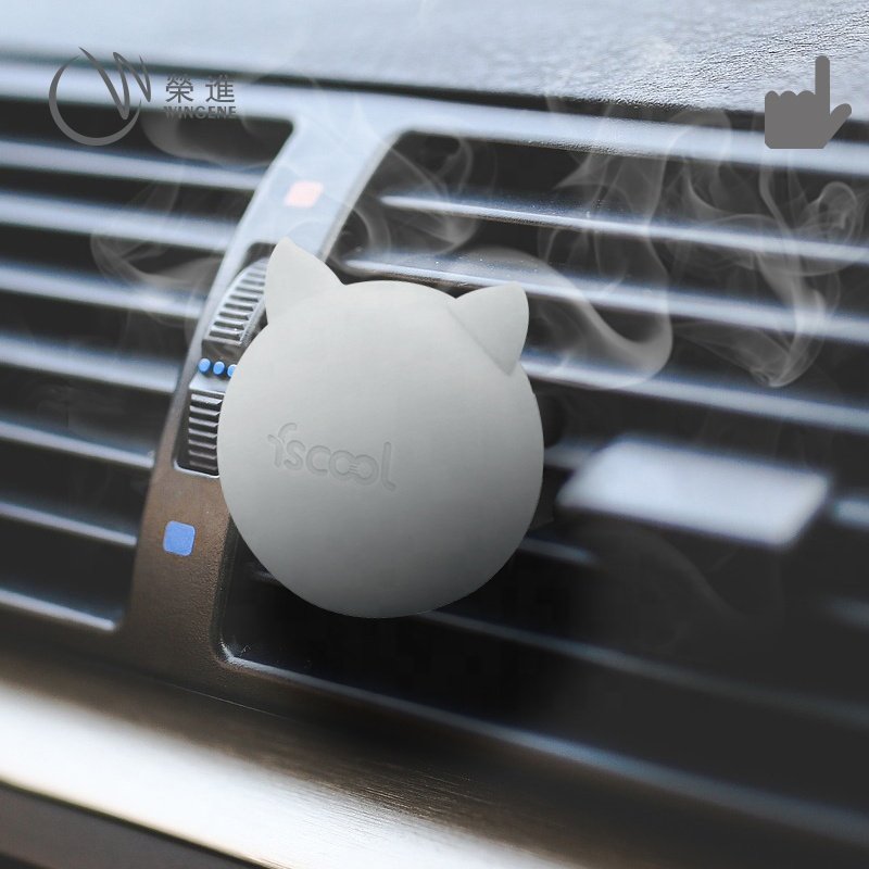 Colorful Mini Cartoon Perfume Bracket Car Accessories Diffuser Air Freshener Silicone Cartoons Car Aroma Diffuser