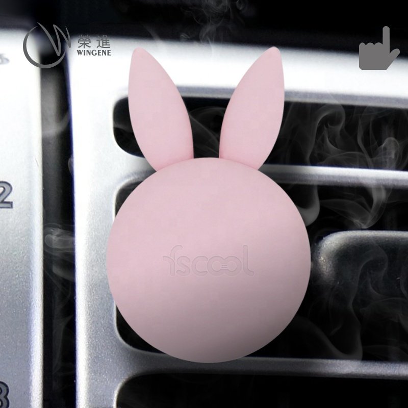 Colorful Mini Cartoon Perfume Bracket Car Accessories Diffuser Air Freshener Silicone Cartoons Car Aroma Diffuser