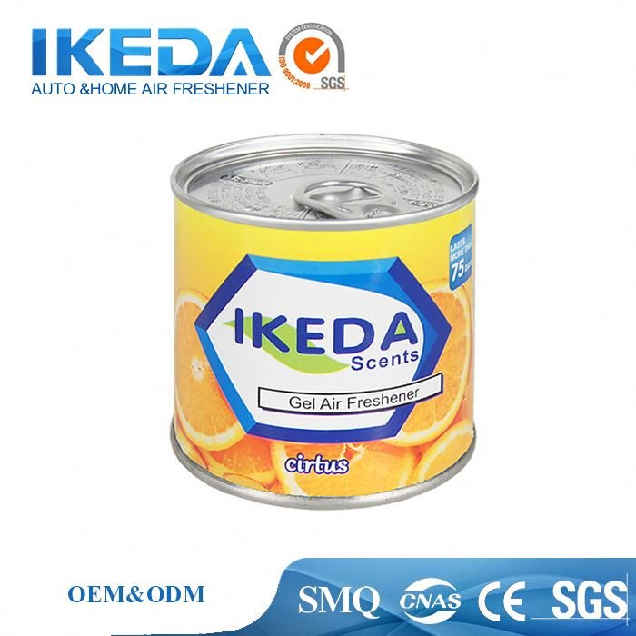 Car oem scent dispenser gel air freshener fragrances with squash and orange