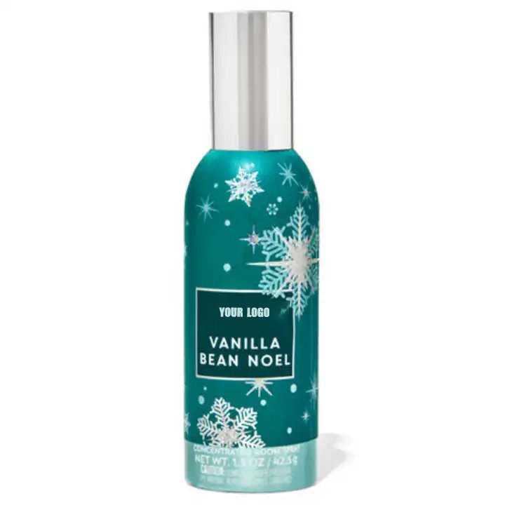 Wholesale Christmas Color Print Label Household Aromatic Air Freshener Fragrance Room Spray for Home Car & Office for Hotels