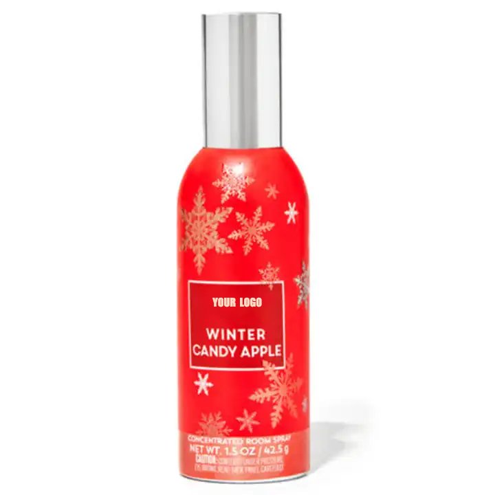 Wholesale Christmas Color Print Label Household Aromatic Air Freshener Fragrance Room Spray for Home Car & Office for Hotels