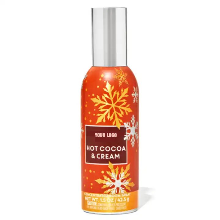 Wholesale Christmas Color Print Label Household Aromatic Air Freshener Fragrance Room Spray for Home Car & Office for Hotels
