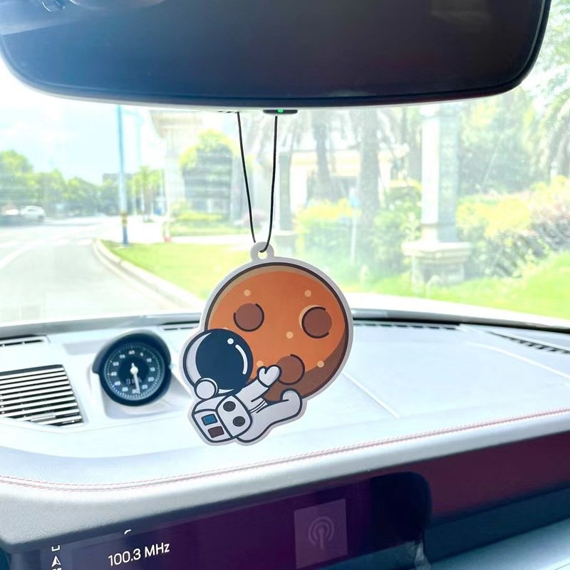 Factory Wholesale Rose Car Air Freshener Cool Logo Animal Pattern Design Paper Car Wash Perfume Vent Placement Gift Good Smell