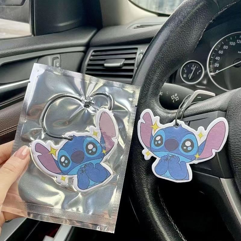 Popular Cheap custom foil pouch hanging car custom cartoon character air freshener with vacuum packing