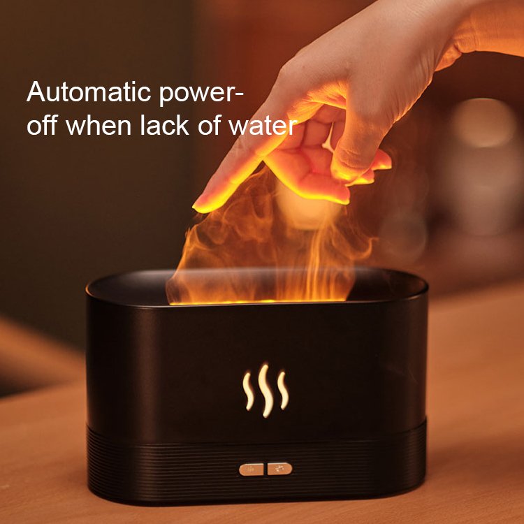 Electric USB Scent Car Air diffuseur Flamme Humidifier Air Freshener Essential Oil Flame Diffuser