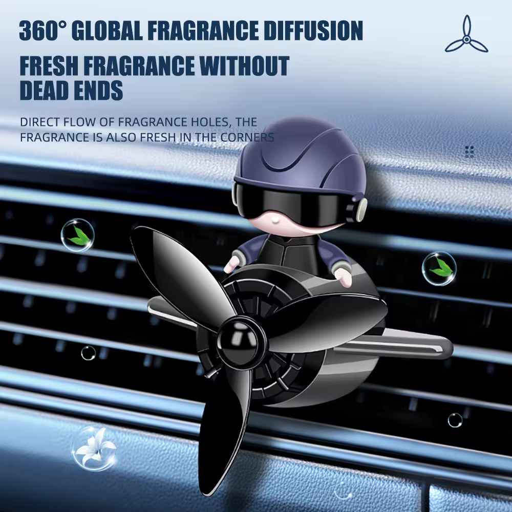 Personalized car air freshener manufacturer price cute luxury custom bear car air freshener vent clip