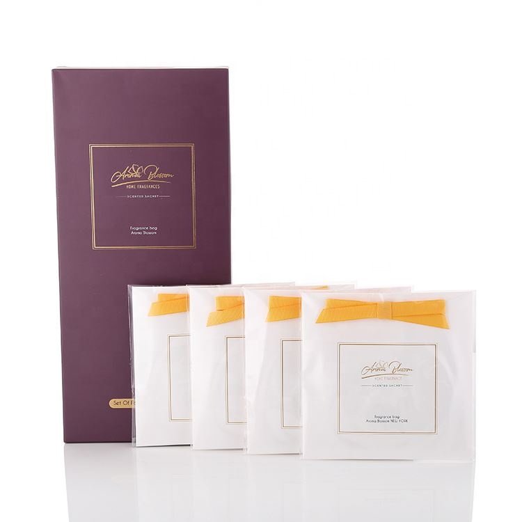 Home Bedroom Wardrobe Air Scent Bag Luxury Aroma Car Sachet Scented Paper Aroma Bag Fragrance Air Freshener Sachet