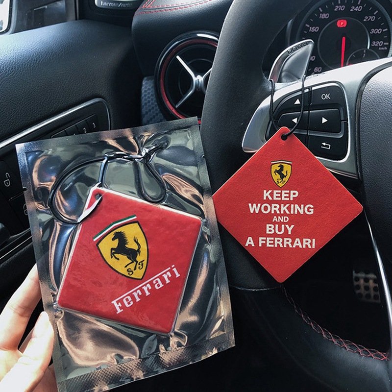 Custom Logo Hanging Long Lasting Different Scents Paper Car Perfume Air Freshener