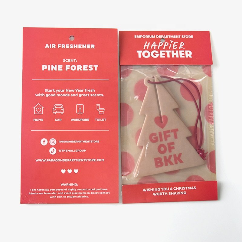 Air freshener paper with design customized for car Custom Paper Car Air Freshener