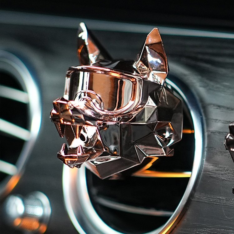 Hot style Auto Accessory Rose Gold Wolf Shape Freshener Bulk Scented Eva Areon Air Freshener for Cars