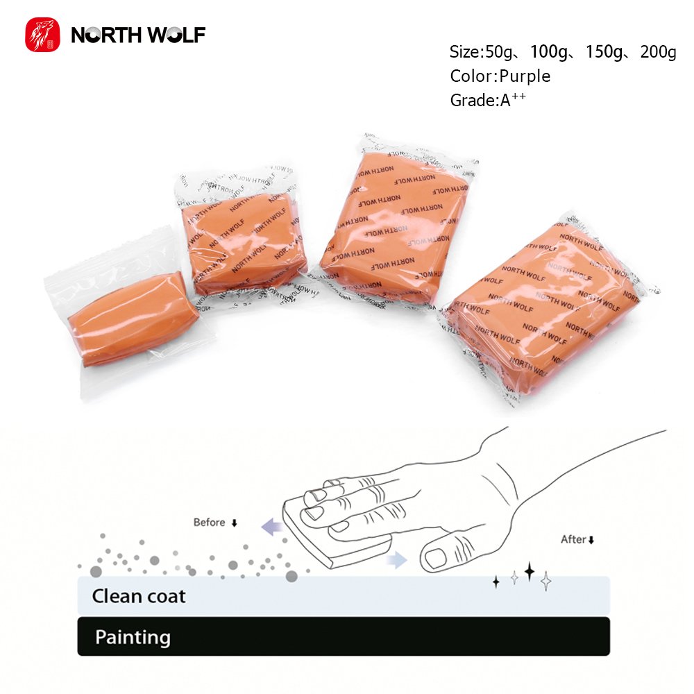 Car Care Cleaning 50g/100g/150g/200g Orange Clay Bar Kit Car High Quality Japanese Clay Bar