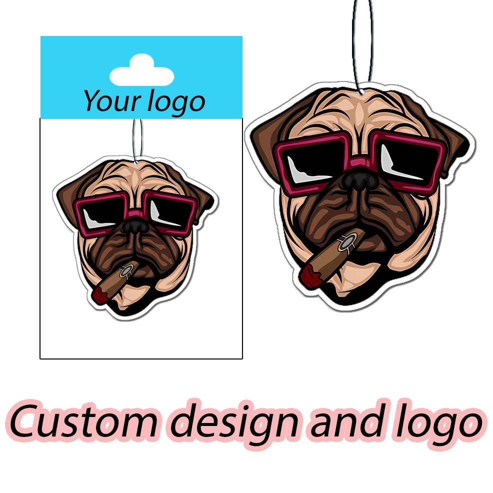 Personalized Design Car Air Freshener Perfume Hanging Paper Aromatherapy Air Cleaner Custom Logo