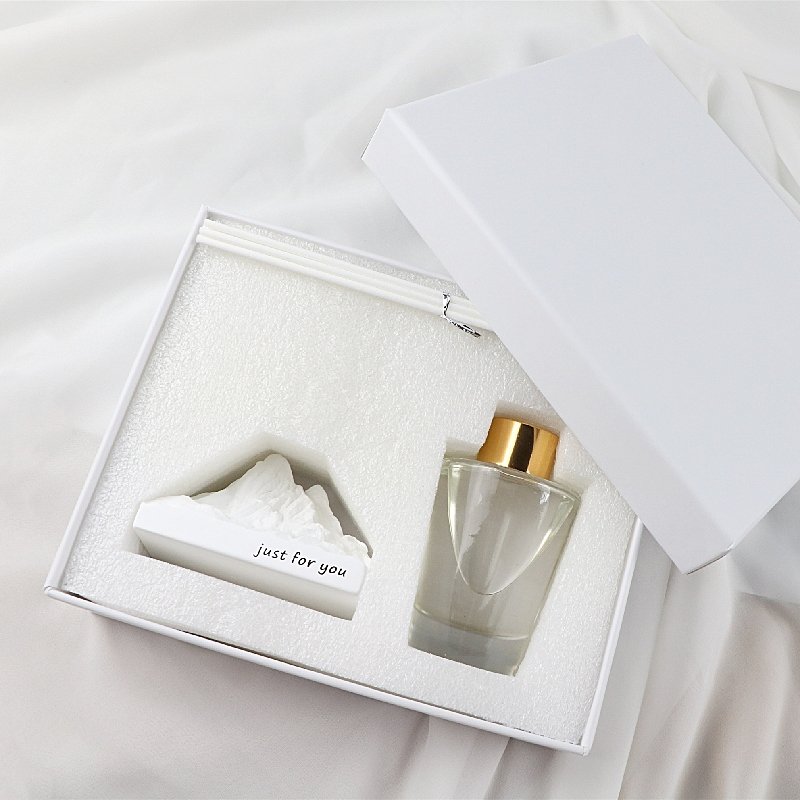 White Mountain Shaped Home Fragrance Decoration Scented Ceramic Aromatherapy Stone Essential Oil Diffuser