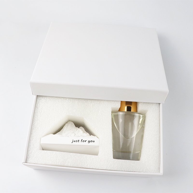 White Mountain Shaped Home Fragrance Decoration Scented Ceramic Aromatherapy Stone Essential Oil Diffuser