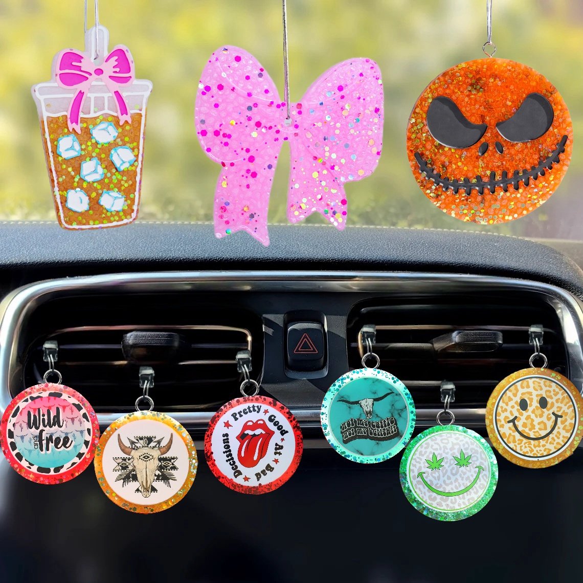 New 3D EVA Perfume Scented high end car freshener for Christmas gift