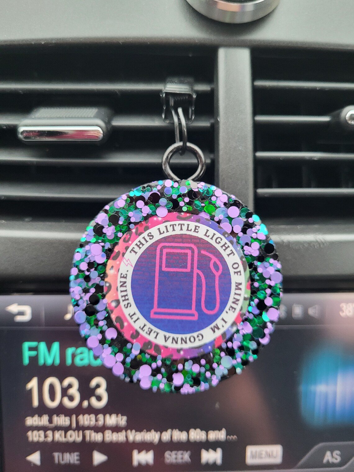New 3D EVA Perfume Scented high end car freshener for Christmas gift