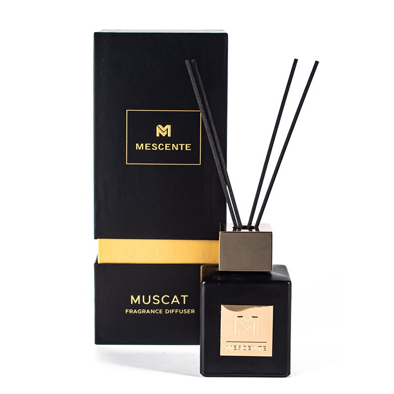 Mescente Oem Home Scent Glass Luxury Reed Diffuser Bottles Jars Sets For Gift Set
