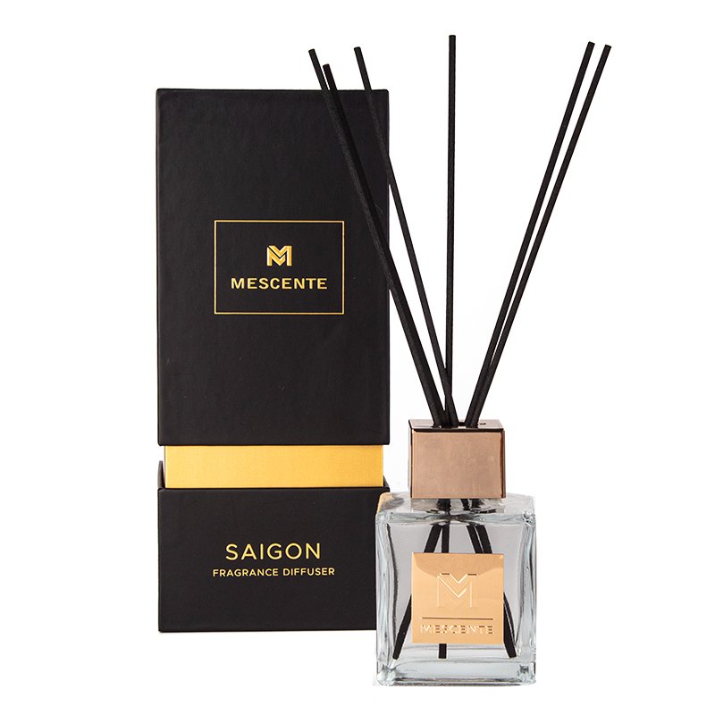 Mescente Oem Home Scent Glass Luxury Reed Diffuser Bottles Jars Sets For Gift Set
