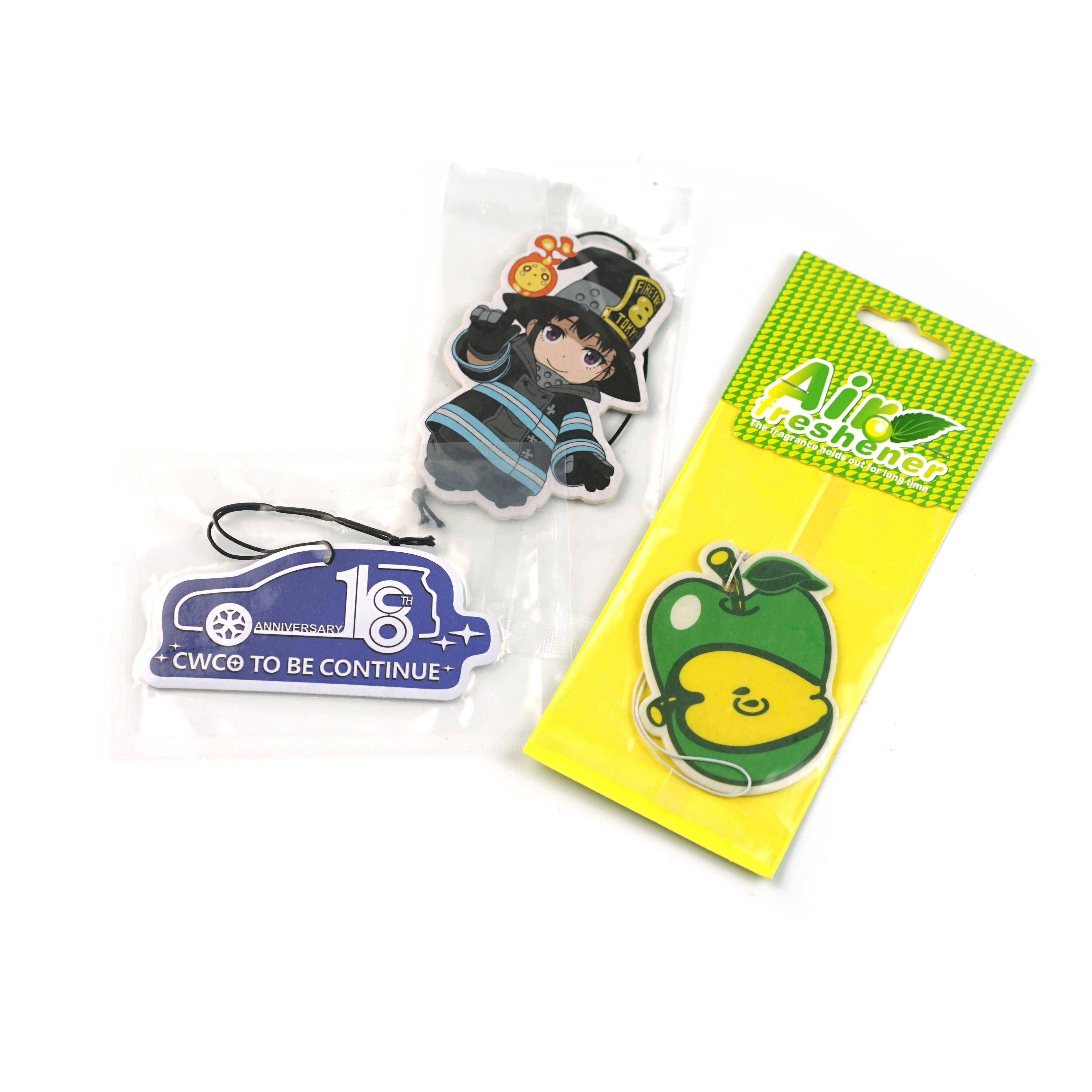 Wholesale Colorful Printing Custom Paper Hanging Car Air Freshener For Different Shapes And Scents
