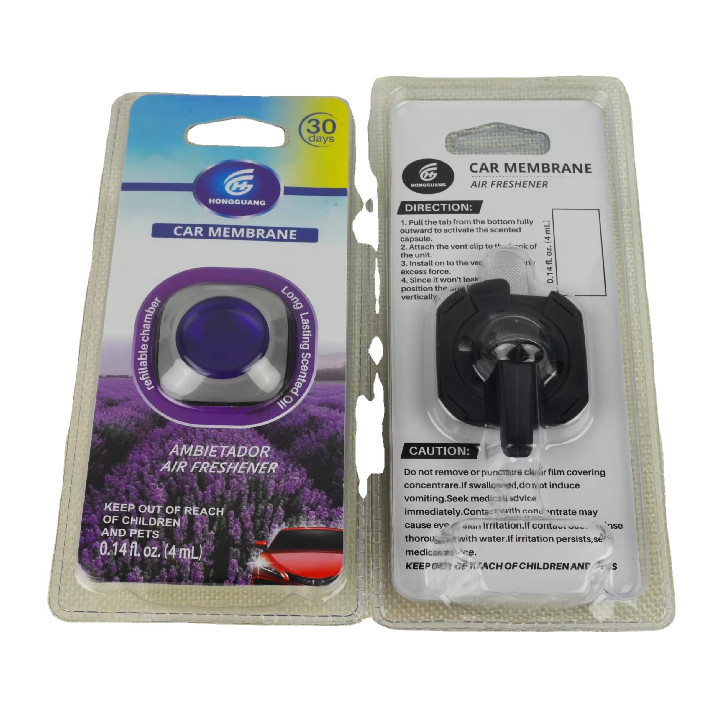 Factory Direct sale Liquid Car Vent Fragrance Safety Diffuser Clip Outlet Air Freshener Car Membrane Perfume