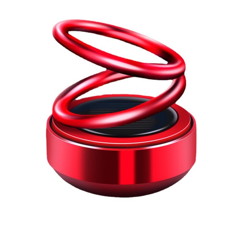 Car perfume Aromatreatment solar double ring suspension rotating decoration car air freshener inside high-grade decoration