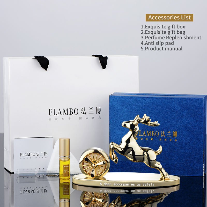 Wholesale Deer Custom Car Dashboard Gift Air Perfume Luxury Smell Scents Fragrance Diffuser Fresheners * For Car Freshener