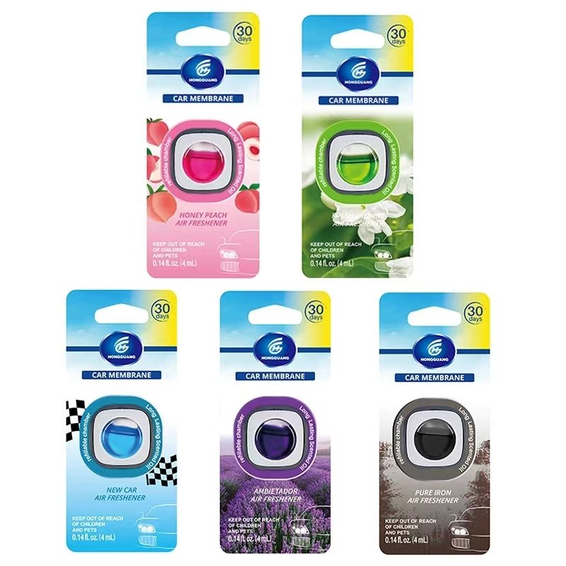 Modern Custom Aroma Vent natural evaporation Liquid Car Freshener Jasmine Lily Rose Scents Membrane Car Vents Liquid AirDiffuser