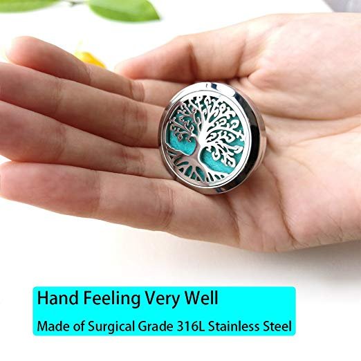 Car Vent Aroma Air Freshener Tree of Life Aromatherapy Car Holder Clip Essential Oil Diffuser