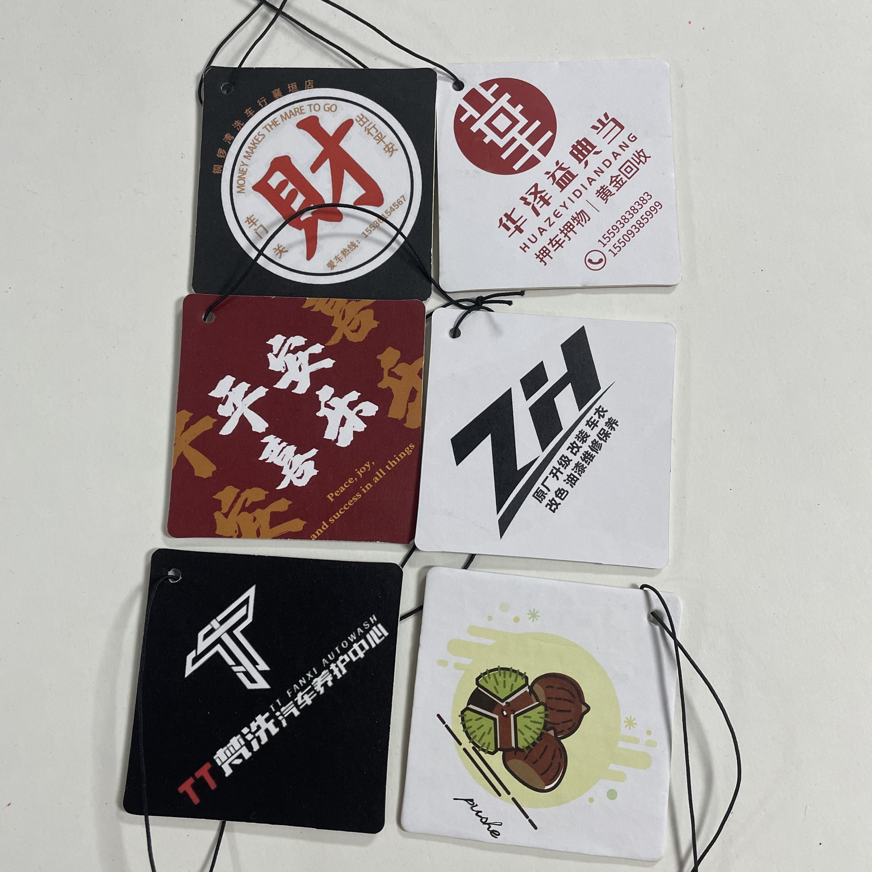 Custom Logo Luxury Car Air Freshener with Strong Scent In-Car Placement Customized Design